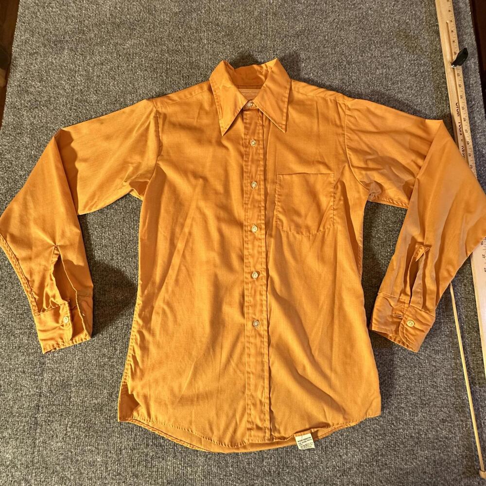 Vintage‎ Anderson-Little Co. Orange Button-Up Shirt Size 18